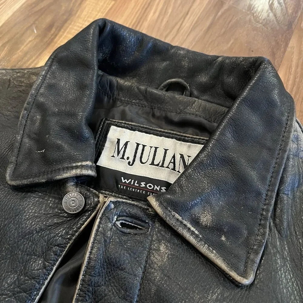 Wilson’s Leather M Julian Men’s Jacket Distressed Supernatural Size Large - Picture 10 of 16